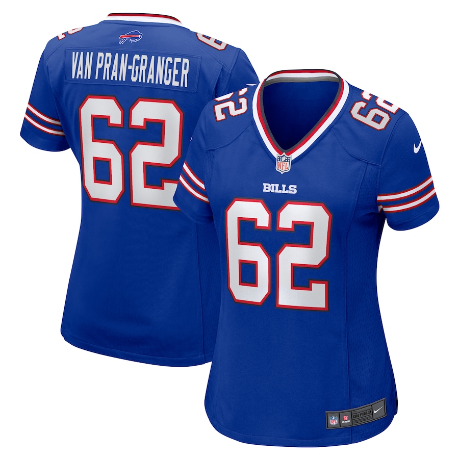 Women's Buffalo Bills Sedrick Van Pran-Granger Nike  Royal Game Jersey - SUjersey01