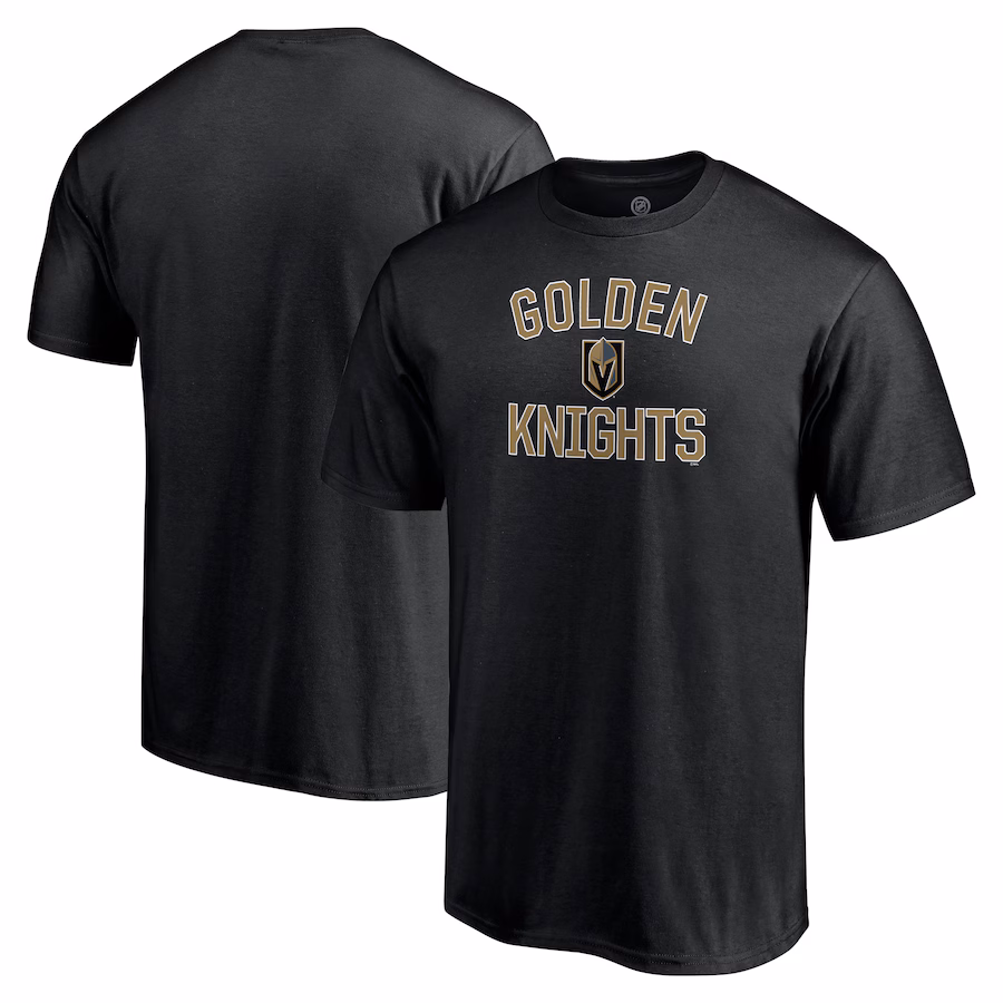 Men's Vegas Golden Knights Black Victory Arch T-Shirt - SUjersey01