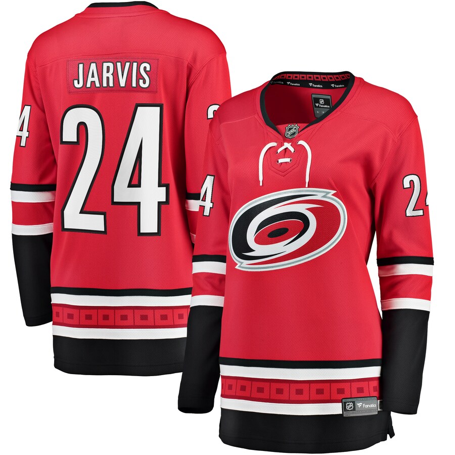 Women's Carolina Hurricanes Seth Jarvis Fanatics Branded Red Alternate Breakaway Player Jersey - SUjersey01