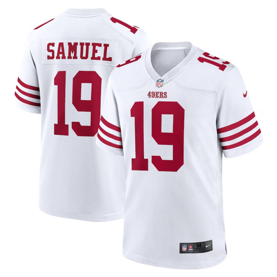Men's San Francisco 49ers Deebo Samuel Nike White Player Game Jersey - SUjersey01