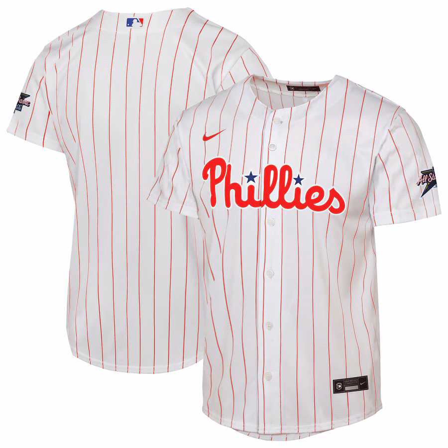 Youth Philadelphia Phillies Nike White 2025 MLB All-Star Game Home Replica Jersey - SUjersey01