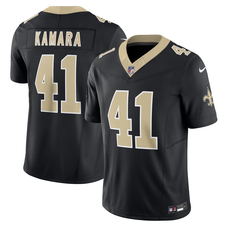 Men's New Orleans Saints Alvin Kamara Nike Black Vapor F.U.S.E. Limited Jersey - SUjersey01