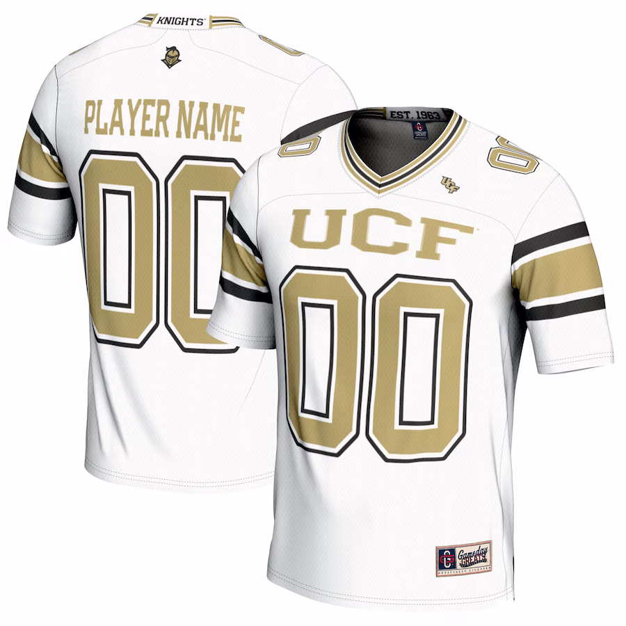 UCF Knights GameDay Greats NIL Pick-A-Player Football Jersey - White - SUjersey01