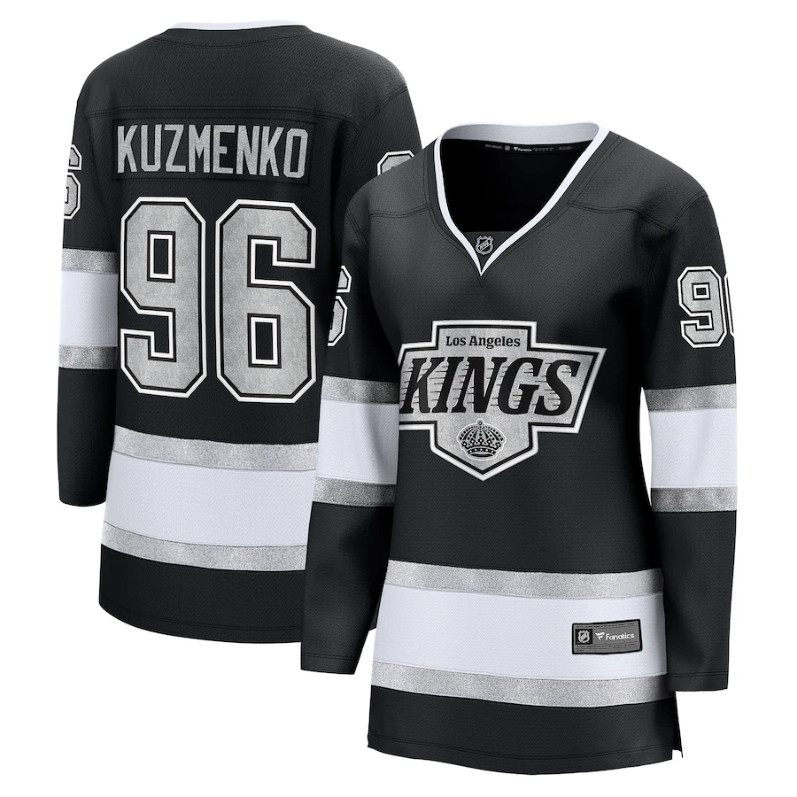 Women's Los Angeles Kings Andrei Kuzmenko Fanatics Black Home Breakaway Player Jersey - SUjersey01