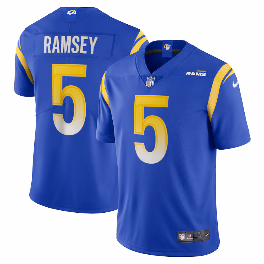 Men's Los Angeles Rams Jalen Ramsey Nike Royal Team Vapor Limited Jersey - SUjersey01