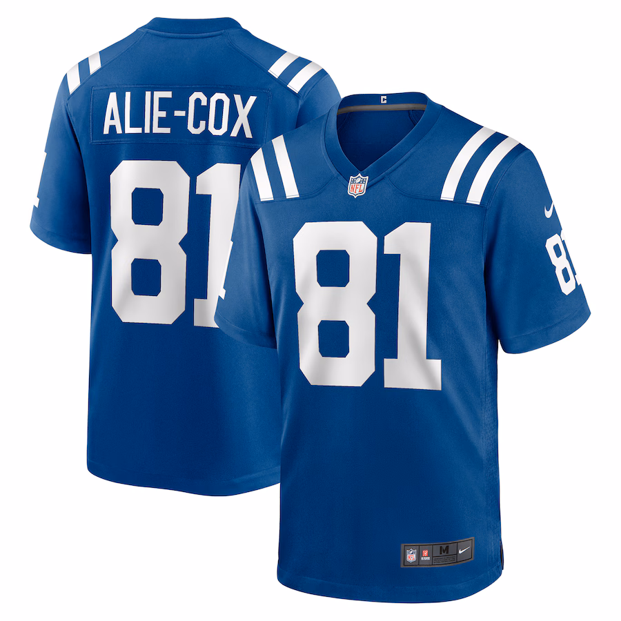 Men's Indianapolis Colts Mo Alie-Cox Nike Royal Team Game Jersey - SUjersey01