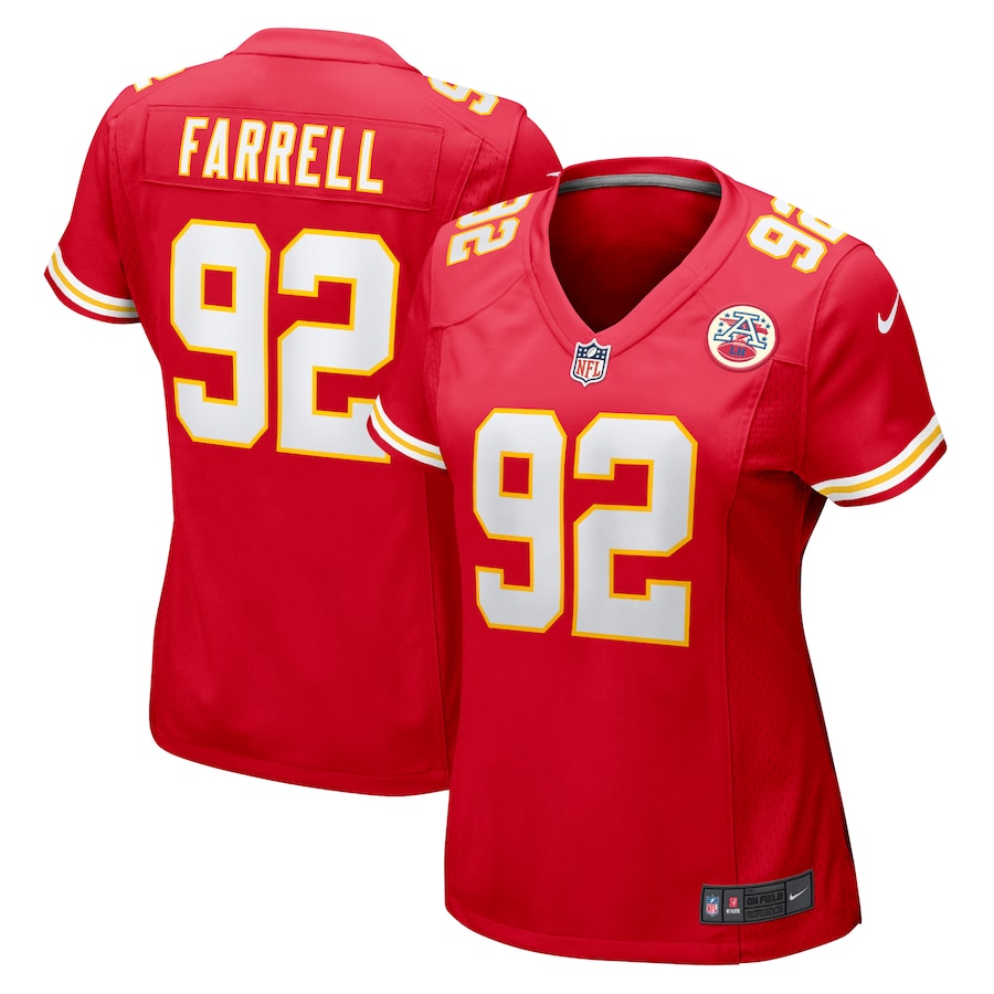 Women's Kansas City Chiefs Neil Farrell Jr. Nike  Red Team Game Jersey - SUjersey01