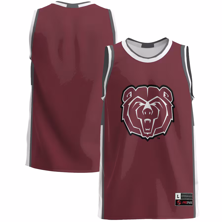 Men's GameDay Greats  Maroon Missouri State University Bears  Lightweight Basketball Jersey - SUjersey01