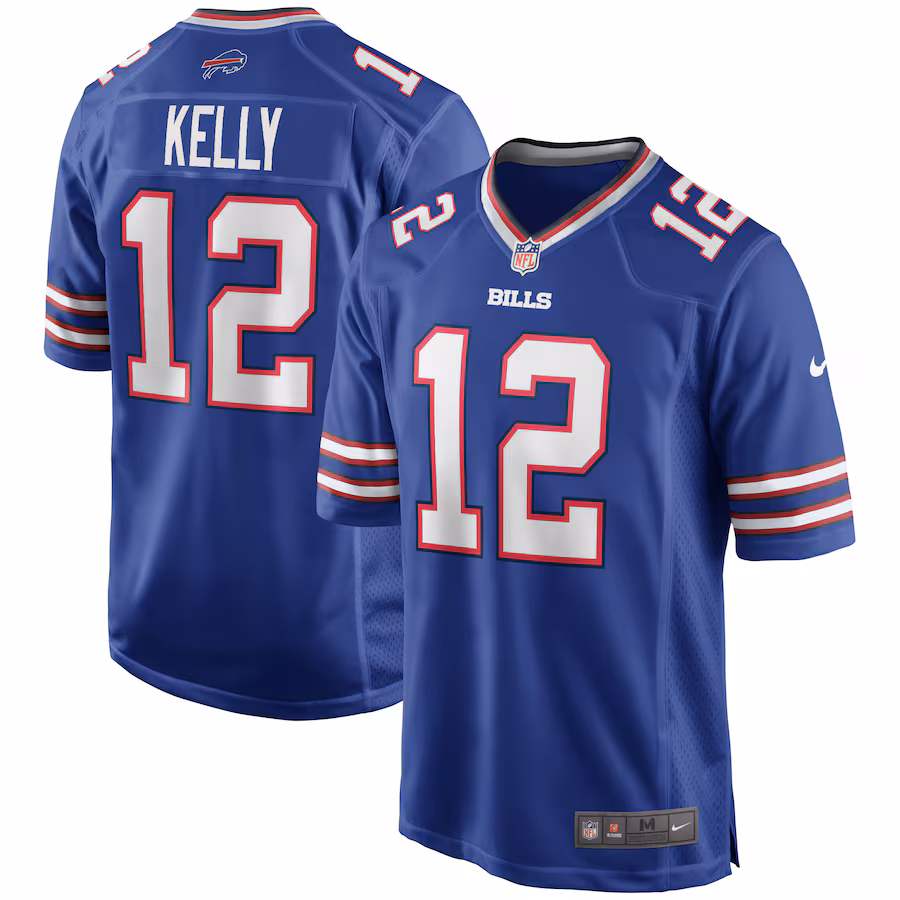 Men's Buffalo Bills Jim Kelly Nike Royal Game Retired Player Jersey - SUjersey01