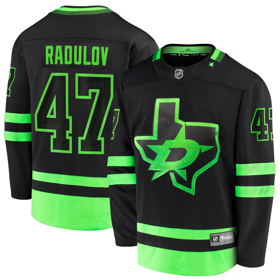 Men's Dallas Stars Alexander Radulov Fanatics Branded Black 2020/21 Alternate Premier Breakaway Player Jersey - SUjersey01