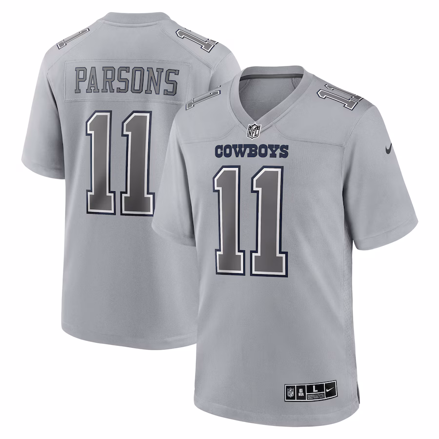 Men's Dallas Cowboys Micah Parsons Nike Gray Atmosphere Fashion Game Jersey - SUjersey01