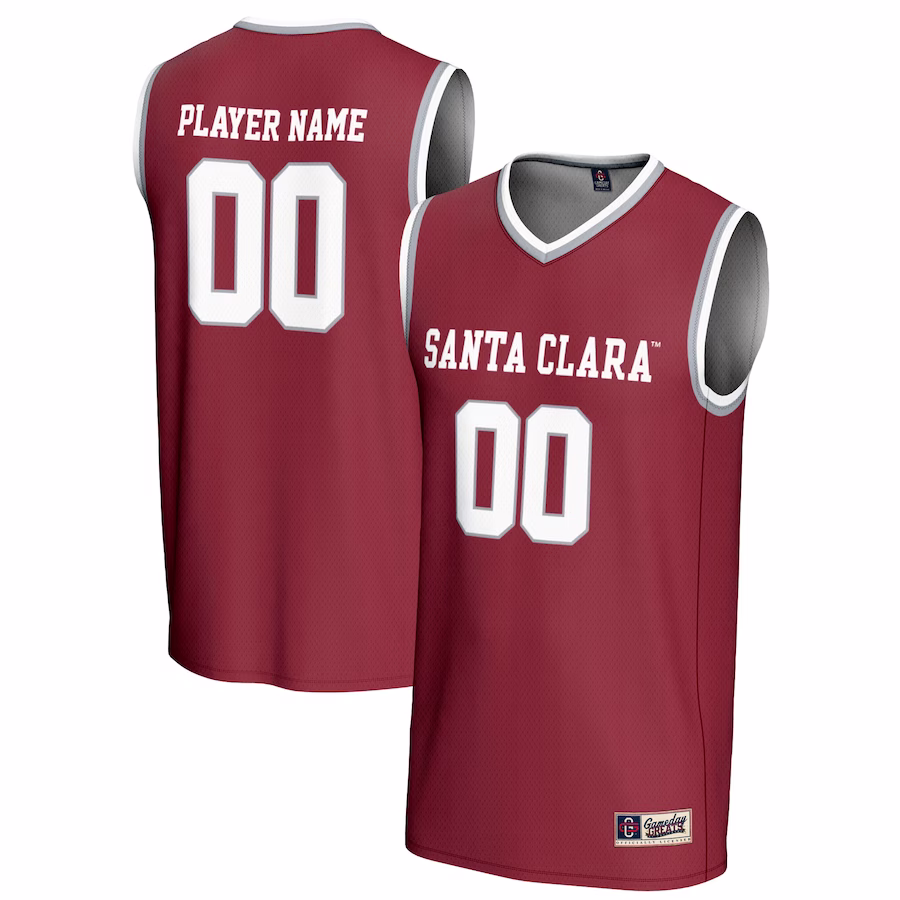 Santa Clara Broncos GameDay Greats Unisex NIL Pick-A-Player Lightweight Women's Basketball Jersey - Maroon - SUjersey01