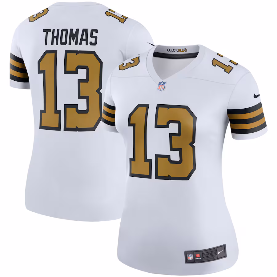 Women's New Orleans Saints Michael Thomas Nike White Color Rush Legend Player Jersey - SUjersey01