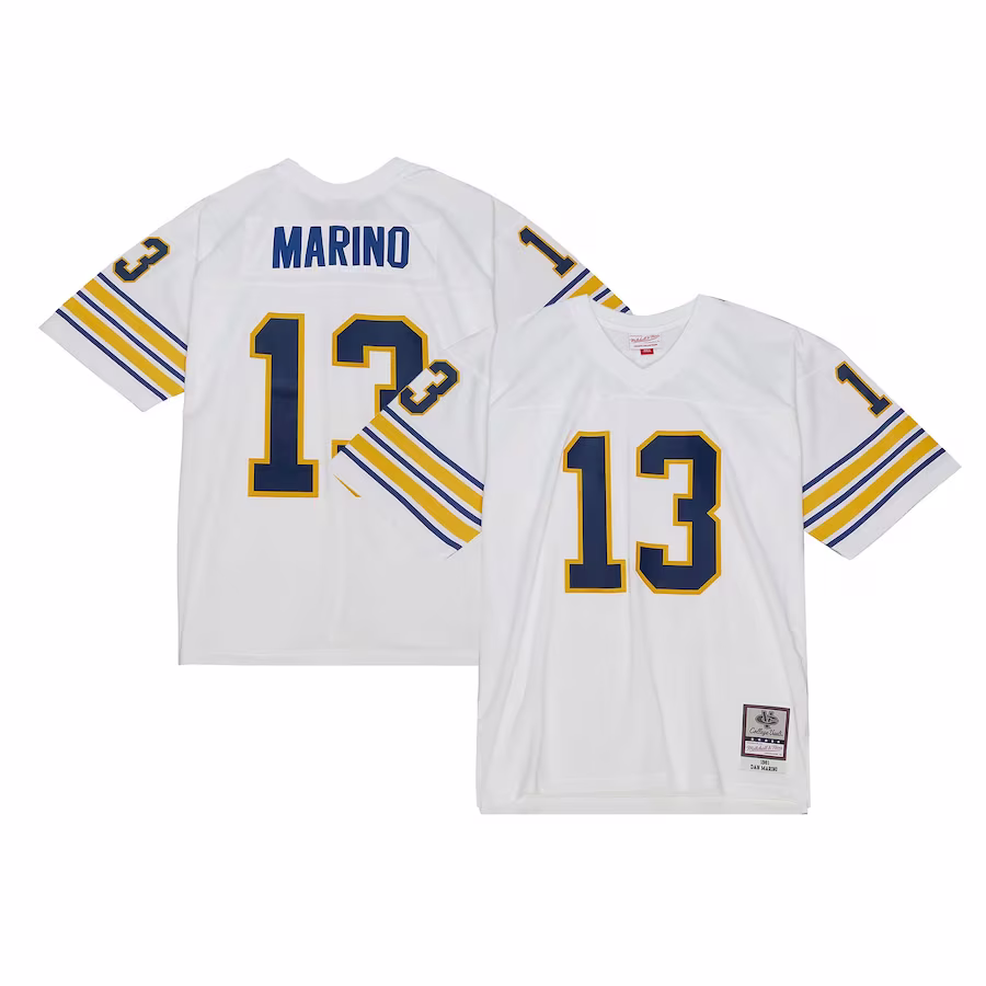 Dan Marino Pitt Panthers Mitchell & Ness 1981 Legacy Jersey - White - SUjersey01