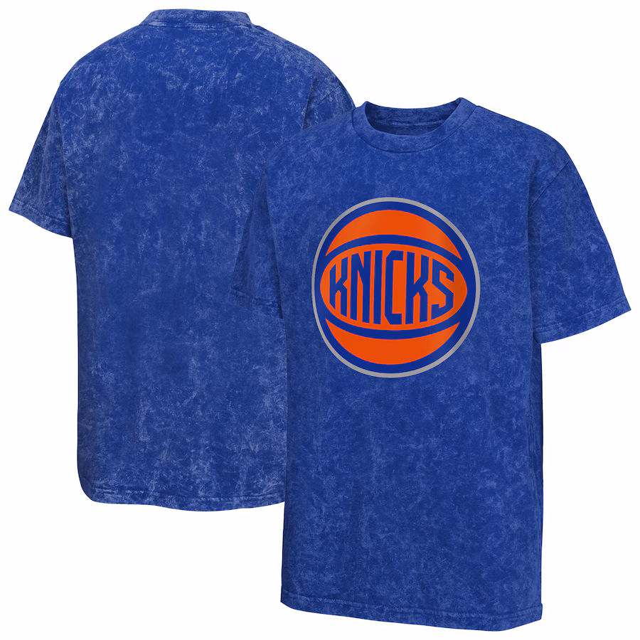 Youth New York Knicks  Blue Rugged Defense T-Shirt - SUjersey01