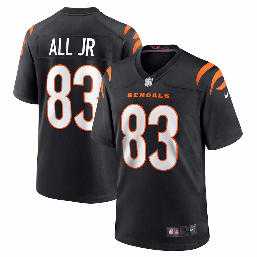 Men's Cincinnati Bengals Erick All Jr. Nike Black Team Game Jersey - SUjersey01