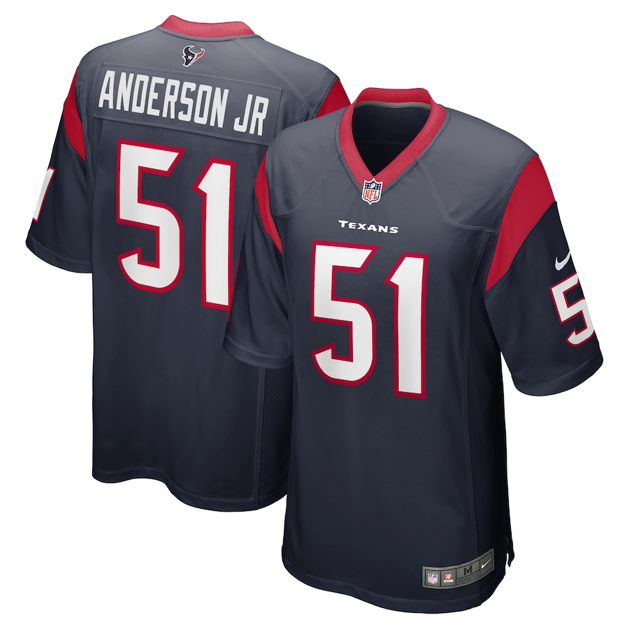 Men's Houston Texans Will Anderson Jr. Nike Navy 2023 NFL Draft First Round Pick Game Jersey - SUjersey01