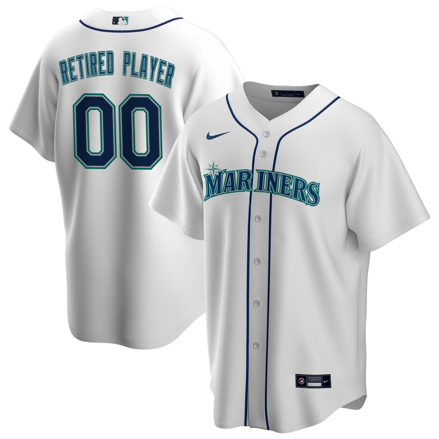 Men's Seattle Mariners Nike White Home Pick-A-Player Retired Roster Replica Jersey - SUjersey01