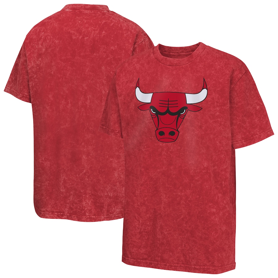 Youth Chicago Bulls  Red Rugged Defense T-Shirt - SUjersey01