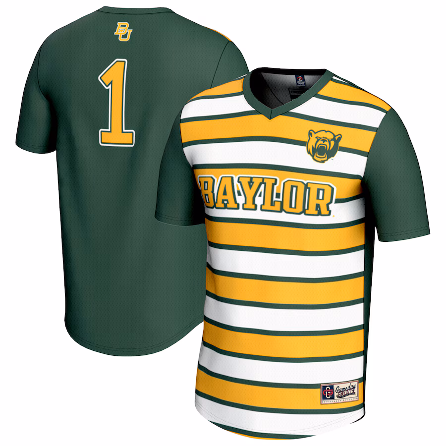 Unisex GameDay Greats #1 Green Baylor Bears Lightweight Soccer Fashion Jersey - SUjersey01