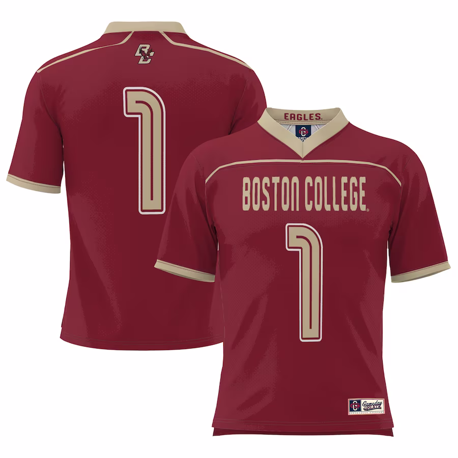 Boston College Eagles GameDay Greats #1 Lightweight Lacrosse Jersey - Maroon - SUjersey01