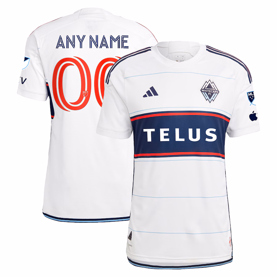 Men's Vancouver Whitecaps FC adidas White 2023 Bloodlines Authentic Custom Jersey - SUjersey01