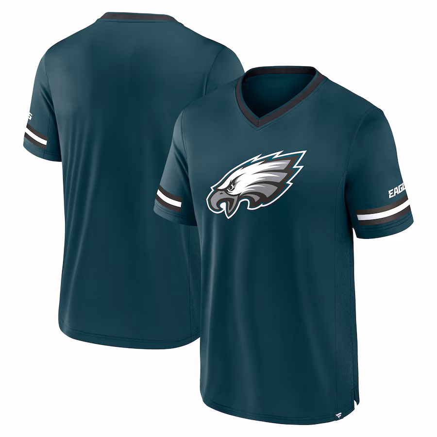 Men's Philadelphia Eagles  Starter Black Distressed Phrase T-Shirt - SUjersey01