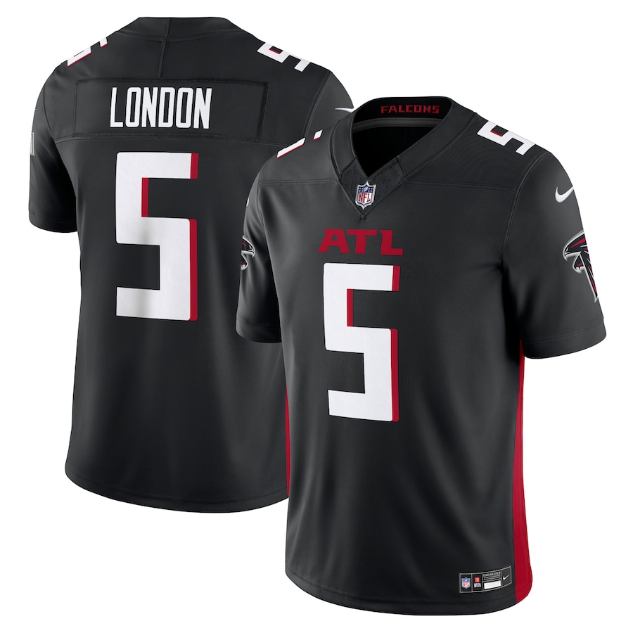 Men's Atlanta Falcons Drake London Nike Black Vapor F.U.S.E. Limited Jersey - SUjersey01