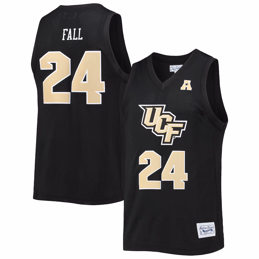 Tacko Fall UCF Knights Original Retro Brand Alumni Commemorative Classic Basketball Jersey - Black - SUjersey01