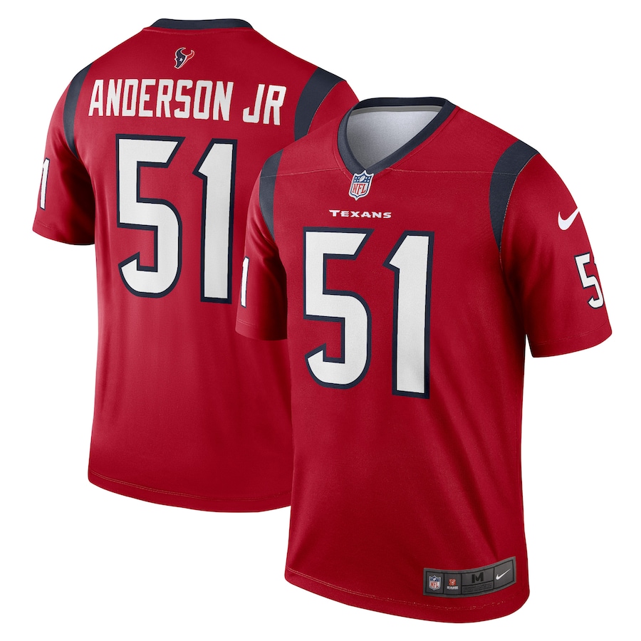 Men's Houston Texans Will Anderson Jr. Nike Red  Legend Jersey - SUjersey01