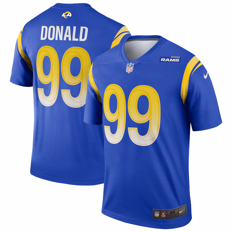 Men's Los Angeles Rams Aaron Donald Nike Royal Legend Jersey - SUjersey01