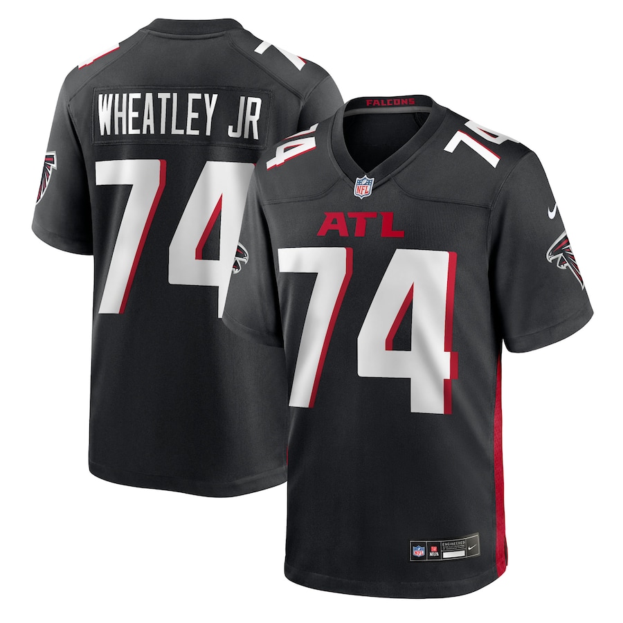 Men's Atlanta Falcons Tyrone Wheatley Jr Nike Black Team Game Jersey - SUjersey01