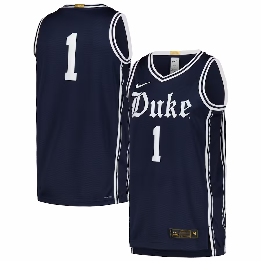#1 Duke Blue Devils Nike Limited Authentic Jersey - Navy - SUjersey01