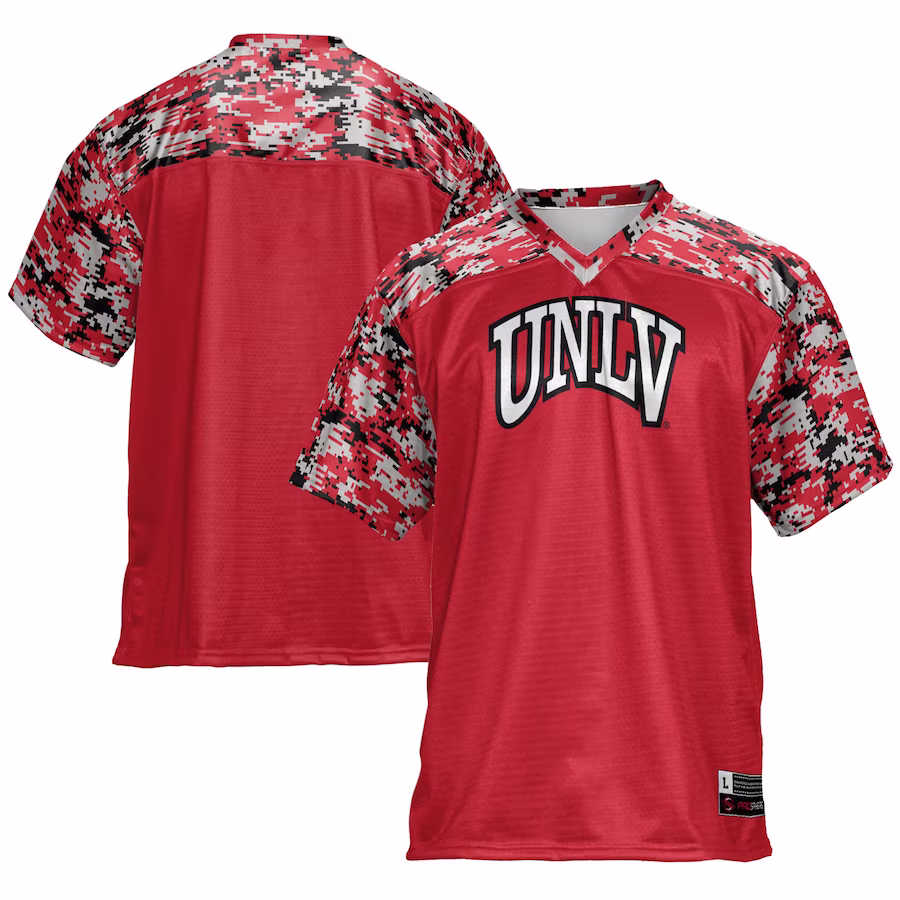 UNLV Rebels GameDay Greats Football Jersey - Scarlet - SUjersey01