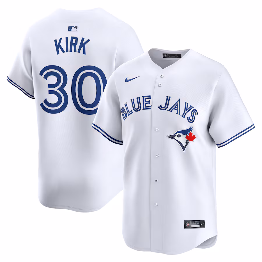Men's Toronto Blue Jays Alejandro Kirk Nike White Home Limited Player Jersey - SUjersey01