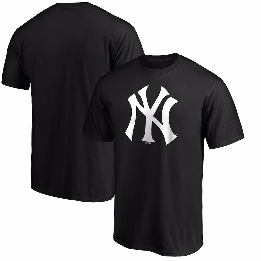 Men's New York Yankees Black Primary Logo T-Shirt - SUjersey01