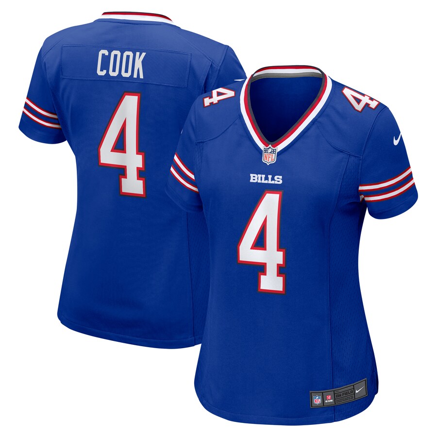 Women's Buffalo Bills James Cook Nike Royal Game Player Jersey - SUjersey01