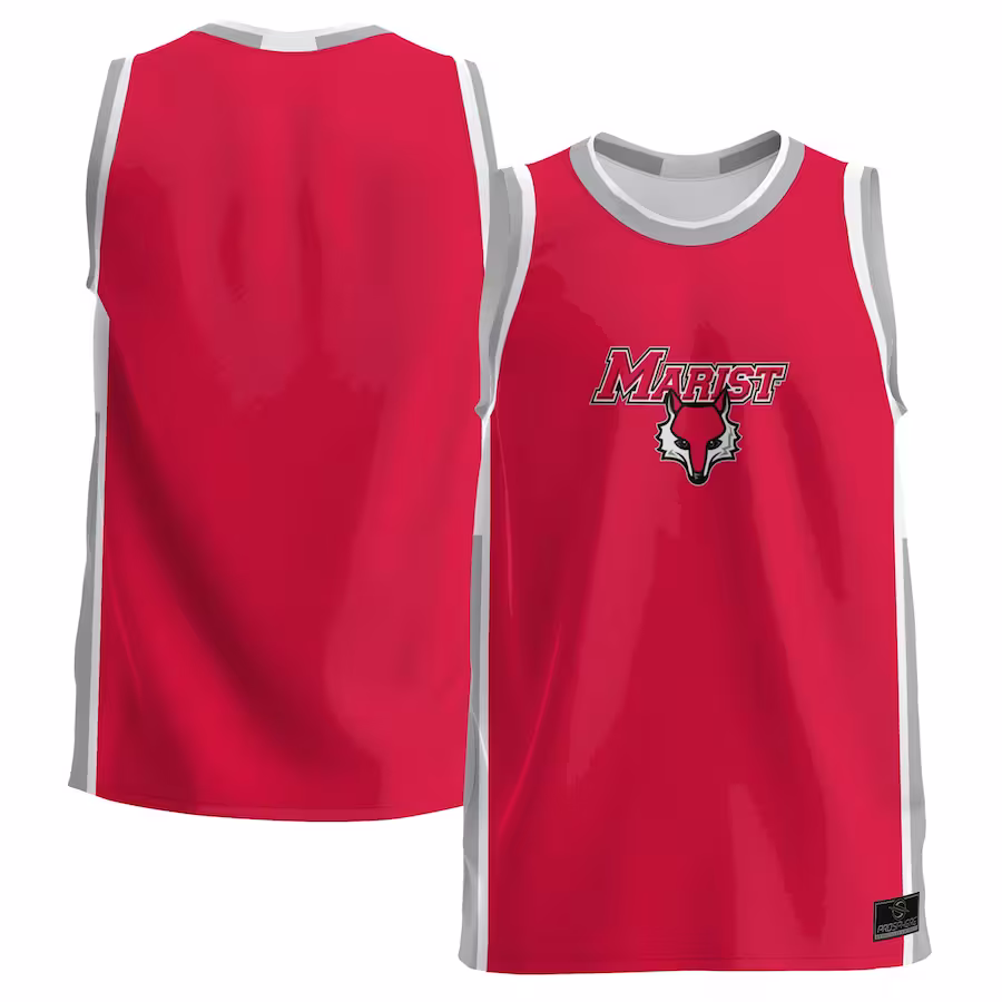 Marist Red Foxes ProSphere Youth  Basketball Jersey - Red - SUjersey01