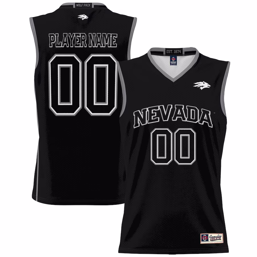 Nevada Wolf Pack GameDay Greats Men's NIL Pick-A-Player Lightweight Basketball Jersey - Black - SUjersey01