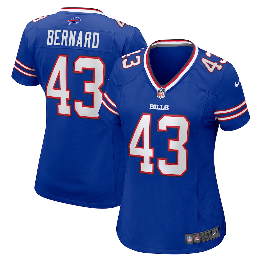 Women's Buffalo Bills Terrel Bernard Nike Royal Game Player Jersey - SUjersey01