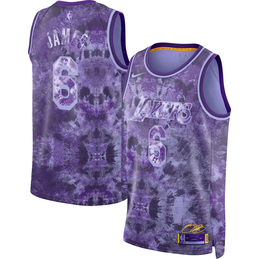 Unisex Los Angeles Lakers LeBron James Nike Purple Select Series Swingman Jersey - SUjersey01