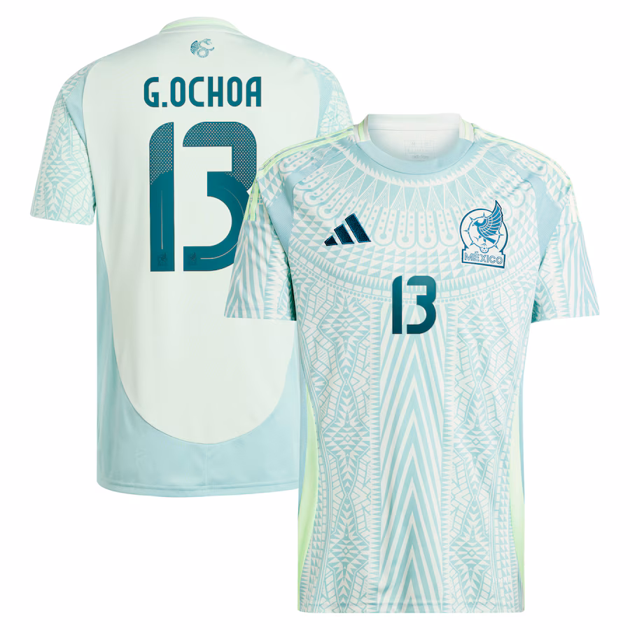 Men's Mexico National Team Guillermo Ochoa adidas Green 2024 Away Replica Player Jersey - SUjersey01