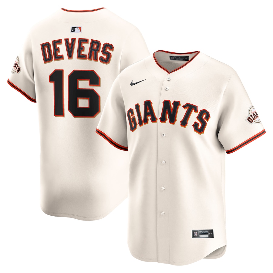 Men's San Francisco Giants Rafael Devers Nike Cream Home Limited Player Jersey - SUjersey01