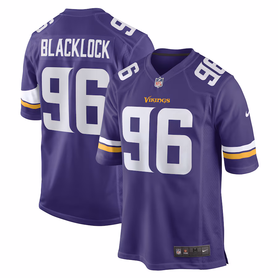 Men's Minnesota Vikings Ross Blacklock Nike Purple Game Player Jersey - SUjersey01