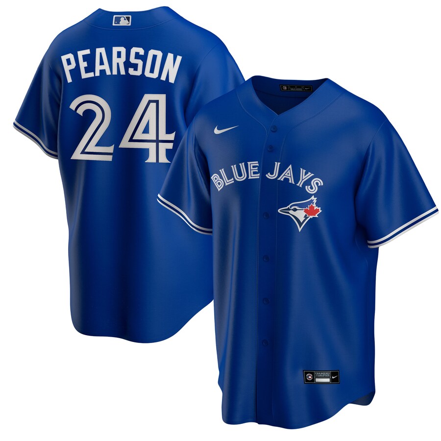 Men's Toronto Blue Jays Nate Pearson Nike Royal Replica Player Name Jersey - SUjersey01