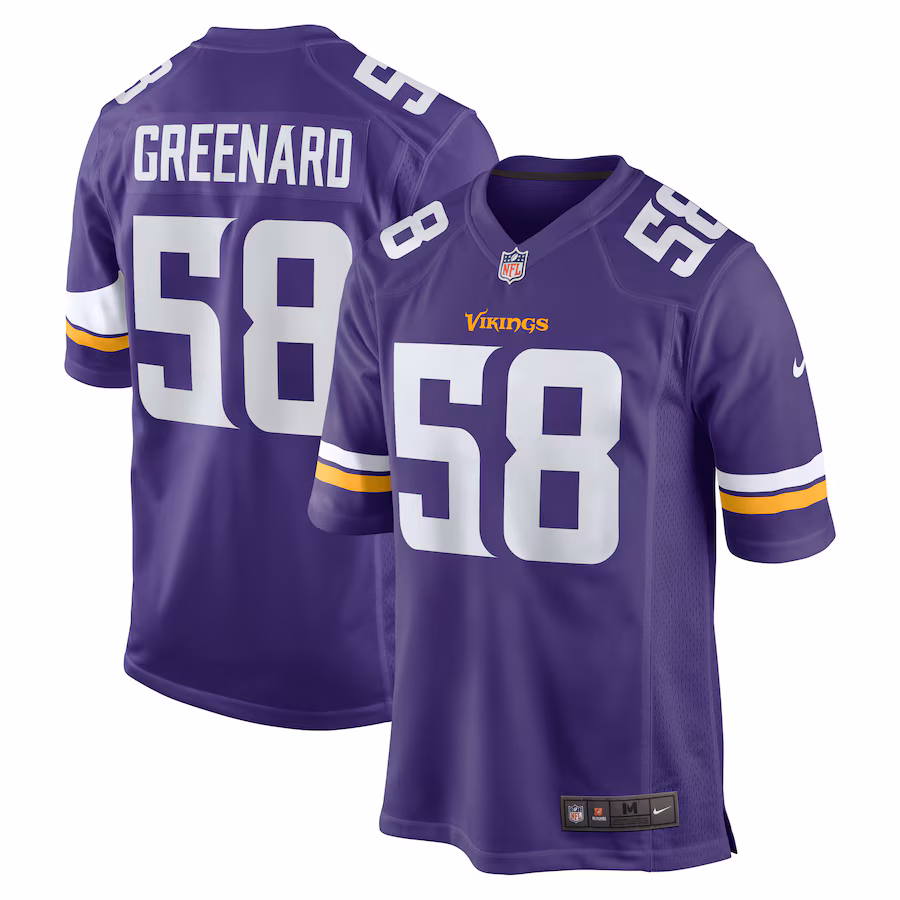 Men's Minnesota Vikings Jonathan Greenard Nike  Purple Team Game Jersey - SUjersey01