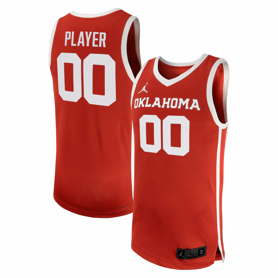 Oklahoma Sooners Jordan Brand NIL Pick-A-Player Men's Basketball Replica Jersey - Crimson - SUjersey01
