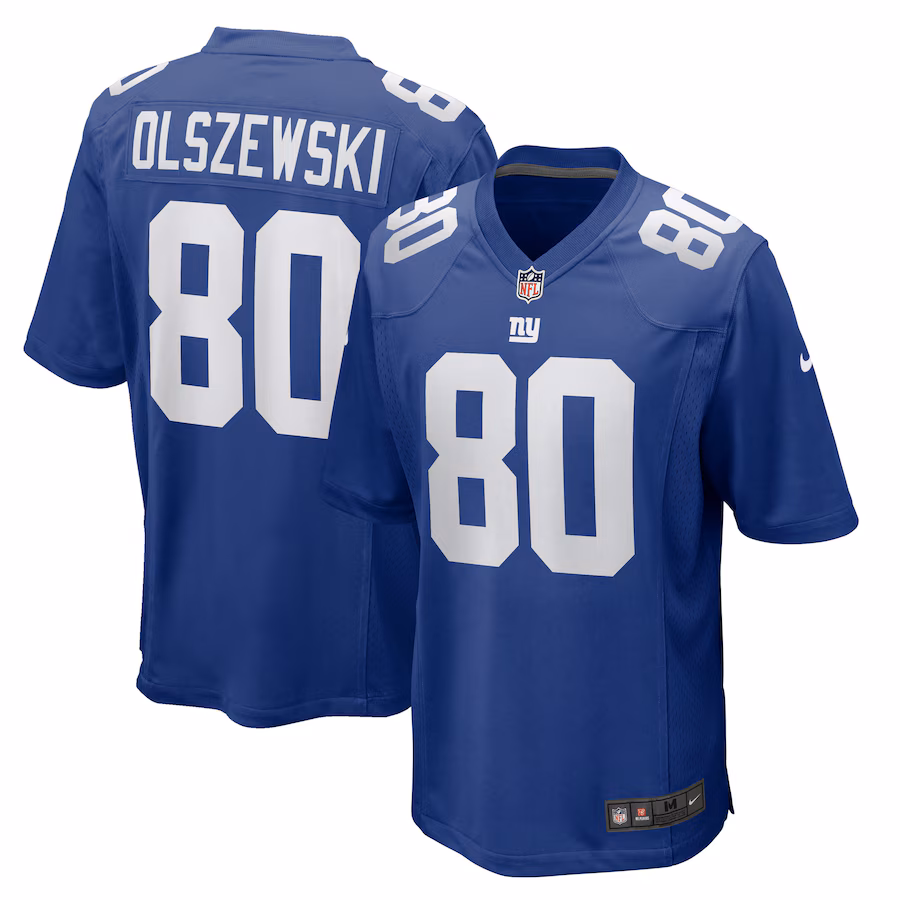 Men's New York Giants Gunner Olszewski Nike Royal Team Game Jersey - SUjersey01