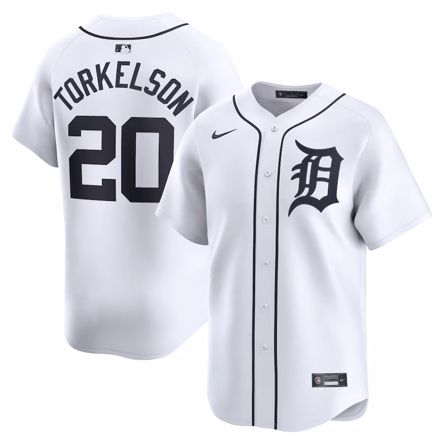 Youth Detroit Tigers Spencer Torkelson Nike White Home Limited Player Jersey - SUjersey01