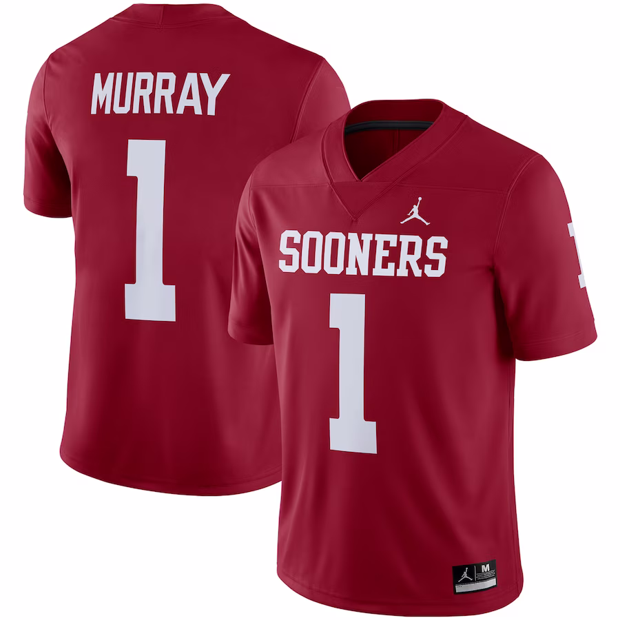 Kyler Murray Oklahoma Sooners Jordan Brand Alumni Game Jersey - Crimson - SUjersey01